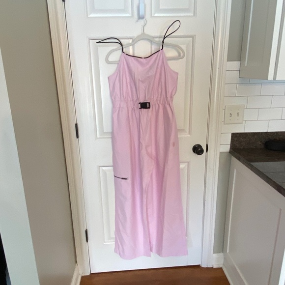 NEW Free People Movement Star Player Wide Leg Overall Jumpsuit Pink 33432 - Picture 4 of 14